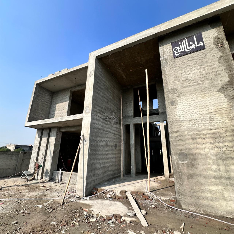 Facade of a Ghazi Construction project under construction